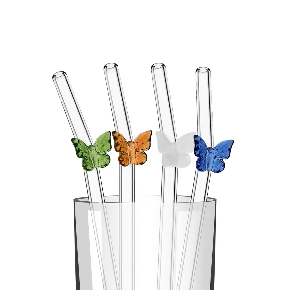 4Pcs Reusable Bow Glass Straws - đánh giá và giá Espresso Shot Glass